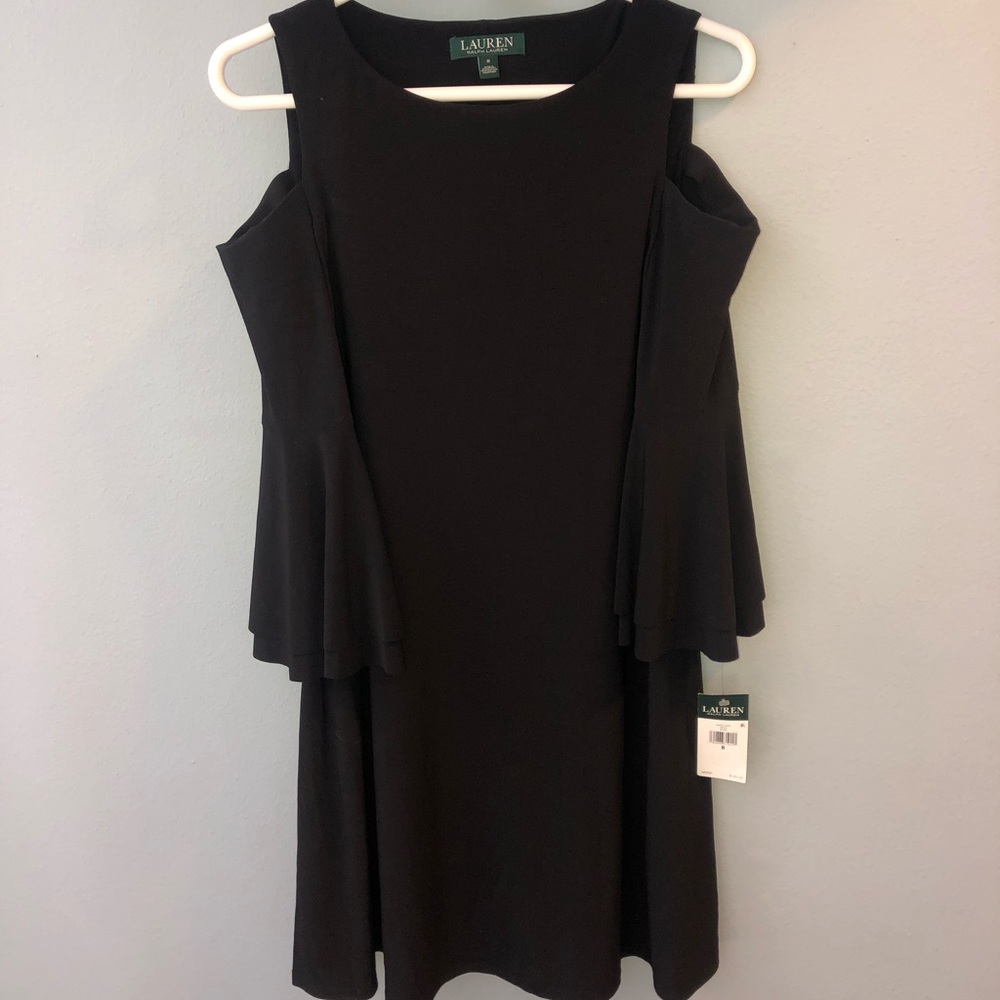 NWT Lauren Ralph Lauren cold shoulder bell sleeve